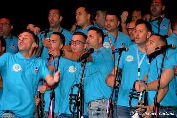Presentación con éxito de la murga teldense Las Golisnionas (Foto Francisco Javier Santana)